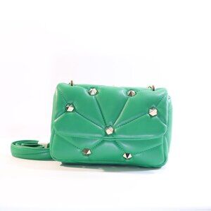 ZARA GREEN ROMAN STUD CROSSBODY BAG NWT
